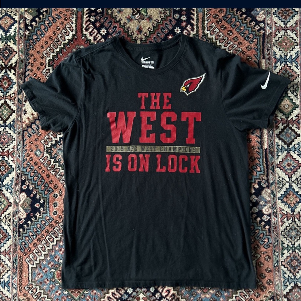Nike Arizona Cardinals 2015 NFC West Champs Shirt Large